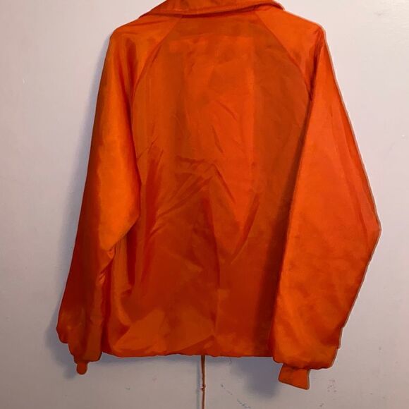 Vintage Swingster Orange Golden Harvest Patch snap up Jacket Medium - Picture 4 of 11